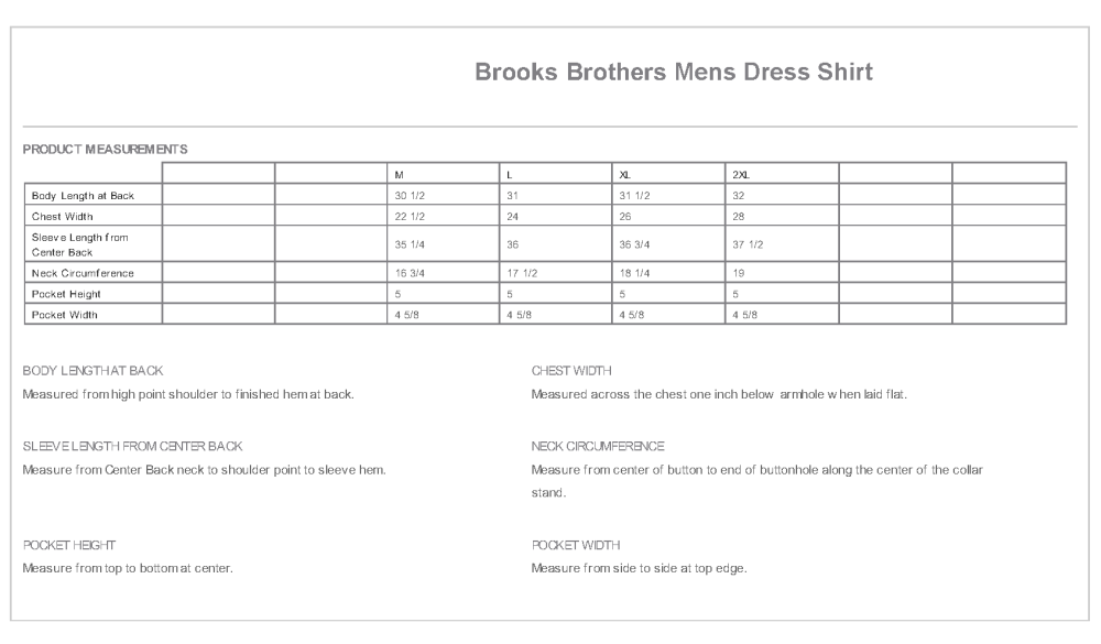 Mens Brooks Brothers Dress Shirt
