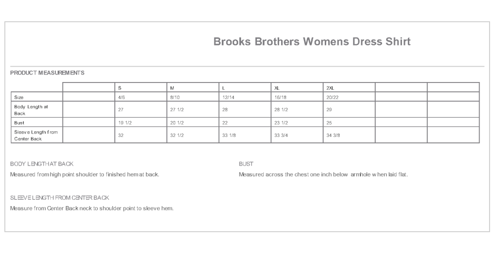 Ladies Brooks Brothers Dress Shirt