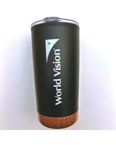 Black Cork Bottom Tumbler