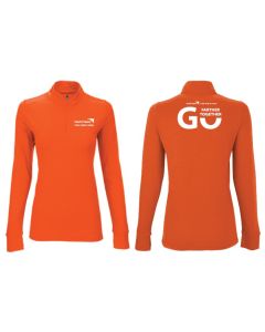 Womens Orange Quarter Zip